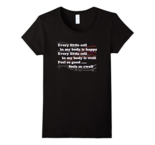 Womens Every Little cell song Musical Notes Laughter Yoga Tshirt Large Black Womens Every Little cell song Musical Notes Laughter Yoga Tshirt Large Black