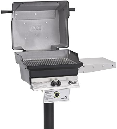 PGS T-Series T30 Commercial Cast Aluminum Natural Gas Grill with Timer On In-Ground Post
