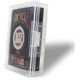 5 Pack Playing Card Deck Boxes, Empty Storage Box, Snaps Closed, Plastic Case, Fits Pokemon, MTG, Yugioh and Baseball Trading Cards, by BitsBins (5 Pack)