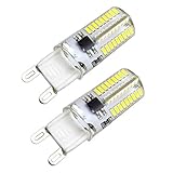 Kakanuo G9 LED Bulb Dimmable 4 Watt Daylight White 6000K Bi-pin Base 72X3014SMD LED Corn Bulb AC 110V(Pack of 2)