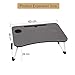 Laptop Desk, Astory Portable Laptop Bed Tray Table Notebook Stand Reading Holder with Foldable Legs & Cup Slot for Eating Breakfast, Reading Book, Watching Movie on Bed/Couch/Sofa (Black)thumb 4
