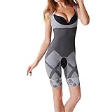 Shymay Women's Bamboo Body Shaper Wear Your Own Bra Full Body Briefer Shapewear