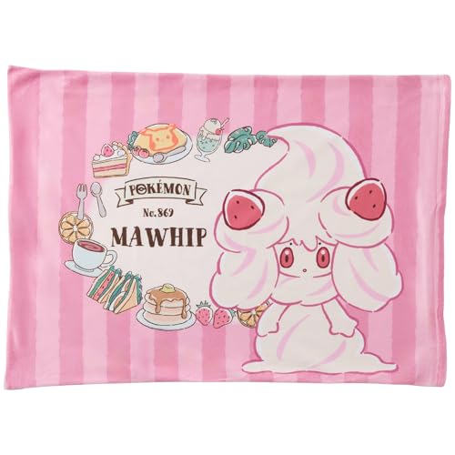 MORIPiLO 子供 枕 子供用枕 ポケモン 【 肌に優しい 枕カバー綿100％ 】 子供枕 キャラクター 綿 洗える枕 低め pillow | 枕カバー約43×63cm （ マホイップ スイーツ ）