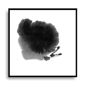 Framed Canvas Wall Art for Living Room, Bedroom Ink Painting Style Canvas Prints for Modern Home Decoration Ready to Hang - 16"x16" inches