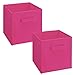 ClosetMaid 3880 Cubeicals Fabric Drawer, Fuchsia, 2-Pack