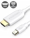 Fosmon Mini DisplayPort (Mini DP/mDP/ ThunderBolt/ThunderBolt 2 Port Compatible) to HDMI Adapter Cable - White - 6ft (1920x1080@60Hz)