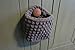 Small Hanging Basket, Rectangle Wall Baskets, Crocheted Catch All - Many Color Choices!
