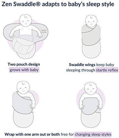nested bean swaddle arms out