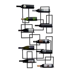 Oenophilia Mid Century Wall Mount Wine Rack – 10 Bottle