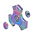 Mbaoluo Spinner Fidget EDC ADHD Focus Toy Ultra Durable High Speed 1-5 Min Spins Precision Kirsite (Rainbow -B)