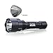 WAYLLSHINE C8 One Mode 300 Lumen Green Light 18650 Battery Waterproof 150 Yard Long Range Red Light Flashlight Red Hunting Light Tactical Flashlight Green Light Torch For Fishing Hunting