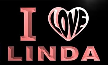 Vg0003 R I Love You Linda Wedding Gift Night Light Room Decor Neon