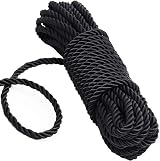 KuTi Kai All Purpose Rope 8 mm 32 ft Nylon Rope Black view 2