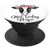 Heifer - Funny cow head cow face print colorful red bandana - PopSockets Grip and Stand for Phones and Tablets