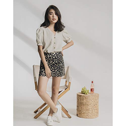 ryandrew Skort (Leopard Print, M)
