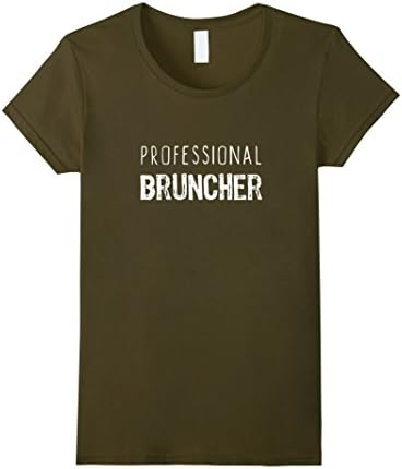 Women's Professional Bruncher T-Shirt Small Olive