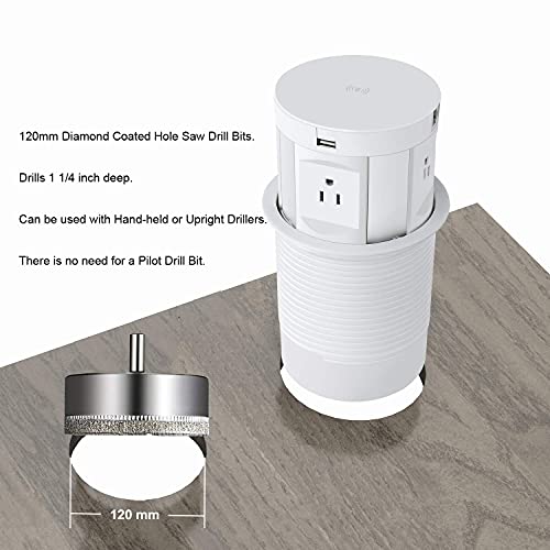 Automatic Pop up Power Outlet with Wireless Charger,Countertop Outlet