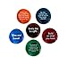 Lifeforce Glass Encouragement Stones, Motivational and Inspirational Quotes and Sayings on Translucent and Opaque Glass Stones, Set of 6