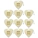 Lzttyee 10PCS Unfinished Wood Mini Photo Frame Handmade Durable Craft DIY Hanging Picture Frame for Home Decoration (Heart)