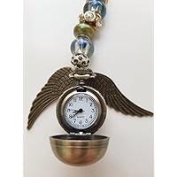 Golden Snitch Watch rear view mirror hanger, Unique Car Charm, Car, Truck, Window, Rear View Mirror Hangers, sun catcher