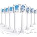 Replacement Toothbrush Heads, 8 Pack Compatible with Sonicare Brush Heads, Fits 2 Series, 3 Series, Electric Toothbrush Assorted Heads, Diamond Clean, Flexcare, Healthywhite, EasyClean