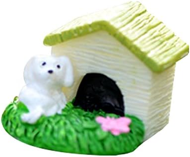 Ruikey 1 Pcs Miniature Moss Micro Landscape Mini Animal House Ornaments Creative DIY Outdoor Garden Decor Home Best Green Plant Gift