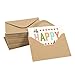 Juvale 100 Pack Brown Kraft Grocery Bag Paper A4 Envelopes for 4 x 6 Greeting Cards and Invitation Announcements - Value Pack Envelopes - 4.2 x 6.2 Inches - 100 Count