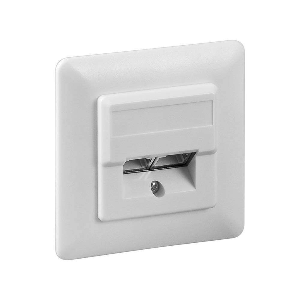 Goobay 50972 CAT 5e Wall Plate Flush Mounting, White