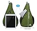 WATERFLY Packable Shoulder Backpack Sling Chest Sport Hiking Bag Cover Bicycle Messenger Cross Body Bag Rucksack (Olive)