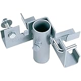 Tommy Docks Inside Corner 2 Way Bracket - Normal Duty Steel Stationary Dock Connector Piece - Powder Coated Boat Dock Hardware Part