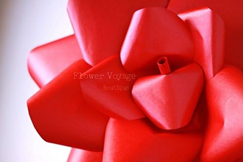 Giant paper flower rose. St Valentine day flower backdrop. Alice in Wonderland photo prop. Shop window display. Spring summer wedding decor