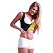 Women's Hot Sweat Slimming Neoprene Shirt Vest Body Shapers for Weight Loss Fat Burner Tank Top (Large, Black)