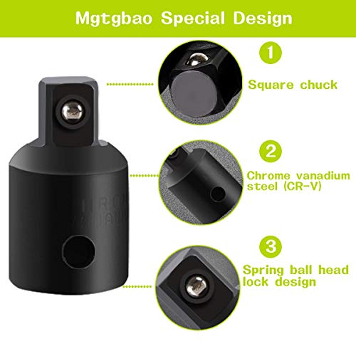 【2019 NEW 】12pcs Drill Socket Adapter and Reducer Set, Extension Set Turns Power Drill Into High Speed Nut Driver. 1/4", 3/8", and 1/2" Drive …