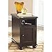 Signature Design by Ashley Barilanni Chair Side End Table Dark Brown