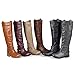Journee Collection Womens Regular Sized, Wide-Calf and Extra Wide-Calf Ankle-Strap Knee-High Riding Boot