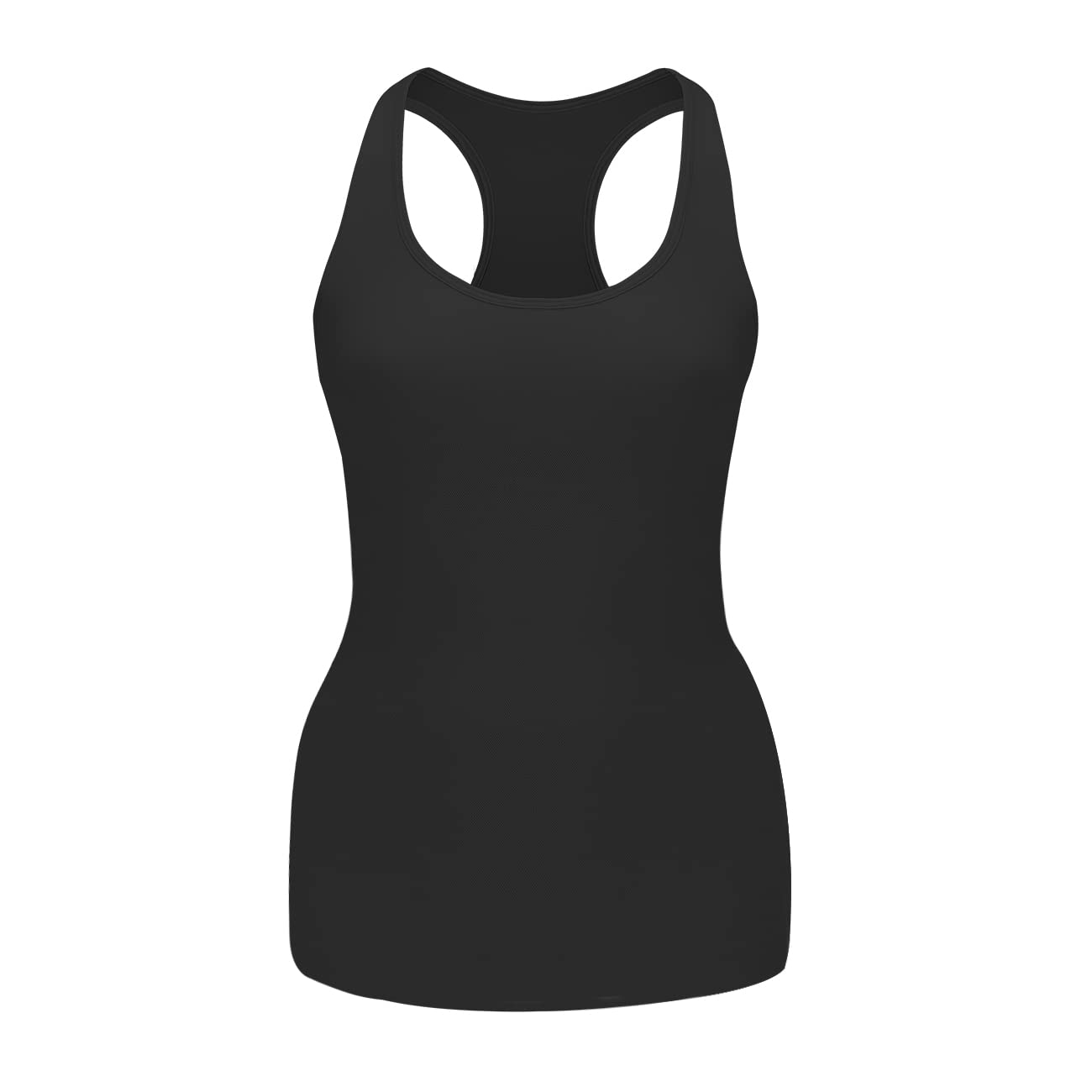 Photo 1 of EUYZOU Women’s Tummy Control Shapewear Tank Tops - Seamless Compression Racerback Vest Body shaper Tank Top - Black L