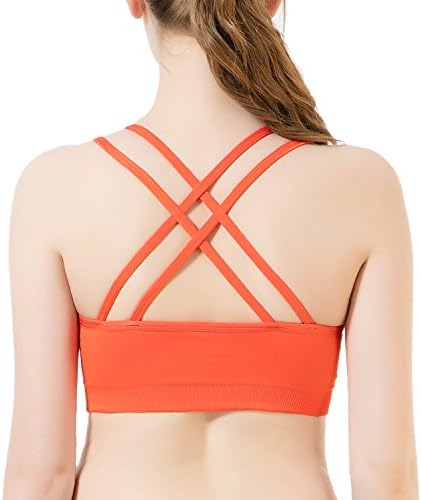CelerSport Women's WorkOut Yoga Sports Bra Medium Impact Wirefree Running Bra