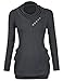 Timeson Ladies Comfy Loose Fit Blouse Tops 2XL Dark Grey