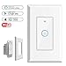 Smart Light Switch,Wi-Fi Switch In-wall Wireless Switch Compatible With Amazon Alexa,Remote Control Your Fixtures From Anywhere,Timing Function,Overload Protection,No Hub Required