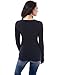 PattyBoutik Women’s Crewneck Trim Ribbed Sweater (Navy Blue and Ivory L)