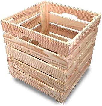 Original Wood - Caja de almacenaje (35 x 35 x 35 x 35 cm, madera maciza): Amazon.es: Hogar