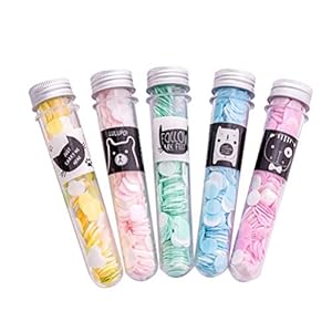 NUOBESTY Papieren Zeepvellen Wegwerp Papieren Zeep Confetti Zeepvlok Met Opbergbuis Washand Voor Buitenreizen 1 Stks