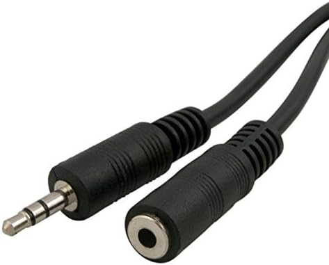 eForCity® Premium (25ft / 7.6m) 3.5mm Stereo Plug to Jack Cable (M/F) Compatible With Sony PS3
