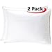 Mellanni Plush Gel-Fiber Filled Pillows 100% Cotton Cases, 3D Hollow Siliconized Material Retains Shape for Cooling Comfort, NO Flattening! (2-Pack King Size)