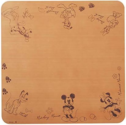 ベルメゾン ディズニー こたつ天板 天然木 日本製 ミッキー フレンズ スケッチ風 長方形 大