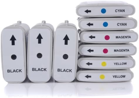 Remanufactured Ink Cartridge Replacement for HP 88 C9396AN (Black, Cyan, Magenta, Yellow, 9-Pack)