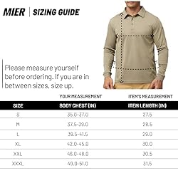 MIER Men's Outdoor Performance Tactical Polo Shirts