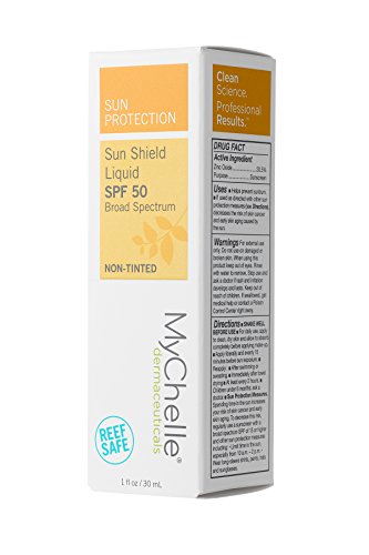 MyChelle Dermaceuticals Sun Shield Liquid Tint SPF 50, Non-Tinted, 1 Ounce