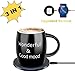 Mug Warmer, Coffee Mug Warmer with Wireless Charger (3 in 1), Wireless Charging, Constant Temperature for Keeping Warm (about 122°F/50°C)，Best Gift Idea, Office/Home Use Electric Cup Beverage Plate,Cocoa,Milk,Water