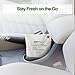 ESR7Gears Natural Bamboo Charcoal Air Purifying Bag- Eco-Friendly, Moisture Absorbent Deodorizer for Homes, Cars, Closets, Bathrooms and Pet Areas. (210g Grey, One-Pack)